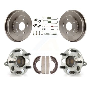 Rear Brake Drum Shoe Hardware And Wheel Hub Bearing Assembly Kit For 2011 Honda Civic GX K7D-100193