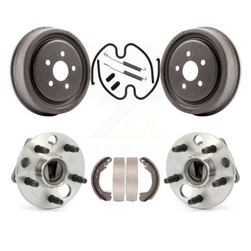 Rear Brake Drum Shoe Hardware And Hub Bearing Kit For 2003 Chevrolet Cavalier Non-ABS K7D-100197