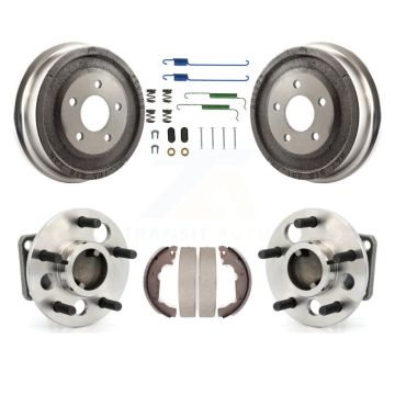 Rear Brake Drum Shoe Hardware And Wheel Hub Bearing Assembly Kit For Pontiac Aztek K7D-100200