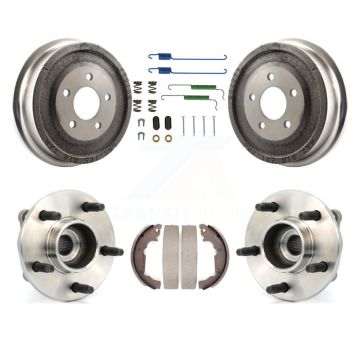 Rear Brake Drum Shoe Hardware & Hub Bearing Kit For Saturn Vue Pontiac Torrent Chevrolet K7D-100201