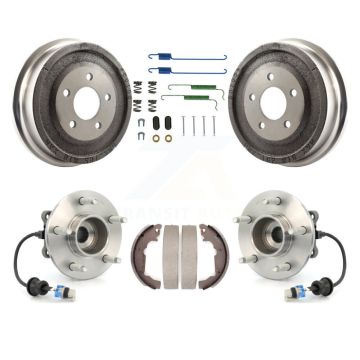 Rear Brake Drum Shoe Hardware & Hub Bearing Kit For Saturn Vue Chevrolet Equinox Pontiac K7D-100202