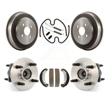 Rear Brake Drum Shoe Hardware Hub Bearing Kit For Chevrolet Cobalt Pontiac Saturn Ion G5 K7D-100206