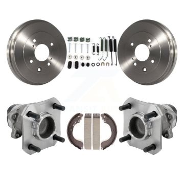 Rear Brake Drum Shoe Hardware And Hub Bearing Assembly Kit For 2009-2014 Nissan Cube K7D-100208