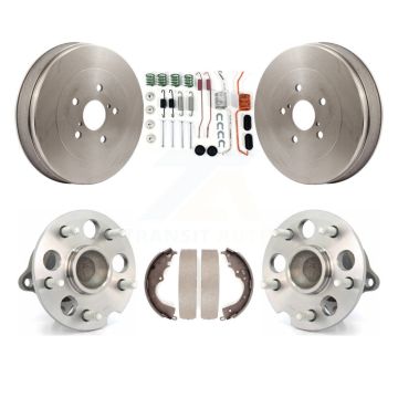 Rear Brake Drum Shoe Hardware And Wheel Hub Bearing Kit For 2004-2010 Toyota Sienna FWD K7D-100215