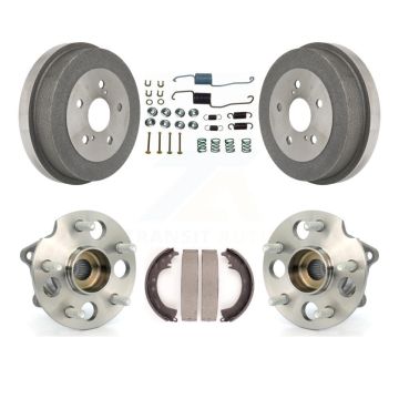 Rear Brake Drum Shoe Hardware And Hub Bearing Assembly Kit For 2001-2002 Toyota RAV4 AWD K7D-100221