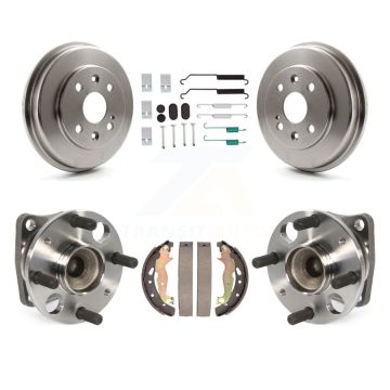 Rear Brake Drum Shoe Hardware And Wheel Hub Bearing Assembly Kit For 2011-2014 Mazda 2 K7D-100224