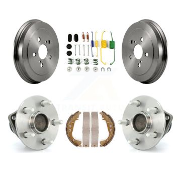 Rear Brake Drum Shoe Hardware And Wheel Hub Bearing Assembly Kit For 2008 Toyota Prius K7D-100236
