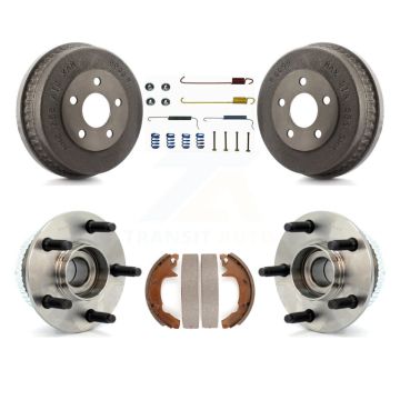 Rear Brake Drum Shoe Hardware And Wheel Hub Bearing Assembly Kit For Mercury Sable K7D-100237