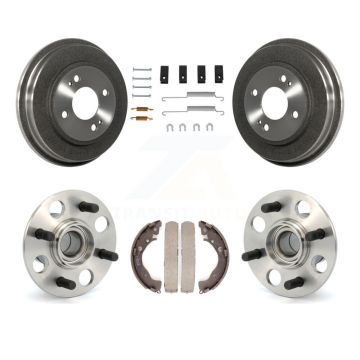 Rear Brake Drum Shoe Hardware And Hub Bearing Assembly Kit For 2010-2014 Honda Insight K7D-100243