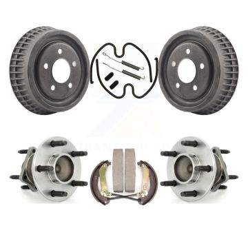 Rear Brake Drum Shoe Hardware And Hub Bearing Kit For 2004 Chevrolet Malibu 4-Wheel ABS K7D-100253