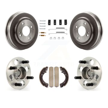 Rear Brake Drum Shoe Hardware And Wheel Hub Bearing Assembly Kit For Honda Civic Acura EL K7D-100259
