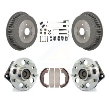 Rear Brake Drum Shoe Hardware And Hub Bearing Assembly Kit For 1998-2003 Toyota Sienna K7D-100262