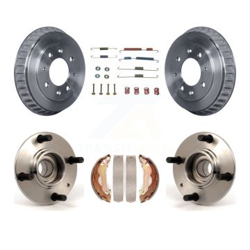 Rear Brake Drum Shoe Hardware And Wheel Hub Bearing Assembly Kit For Kia Spectra K7D-100263