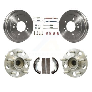 Rear Brake Drum Shoe Hardware And Hub Bearing Kit For 2008-2010 Hyundai Elantra Non-ABS K7D-100266