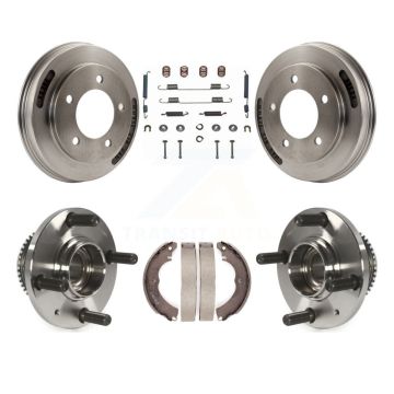 Rear Brake Drum Shoe Hardware And Hub Bearing Assembly Kit For 2007 Mitsubishi Lancer ES K7D-100272