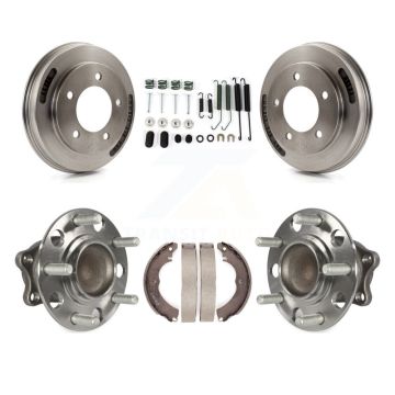 Rear Brake Drum Shoe Hardware Hub Bearing Kit For 2008 Mitsubishi Lancer FWD with Non-ABS K7D-100273