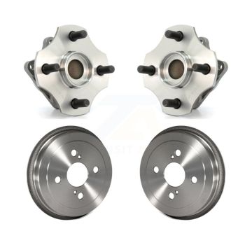 Rear Drum Brake And Wheel Hub Bearing Assembly Kit For 2000-2005 Toyota Echo Non-ABS K7D-100334