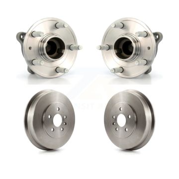 Rear Drum Brake And Wheel Hub Bearing Assembly Kit For 2011-2012 Chevrolet Cruze K7D-100340