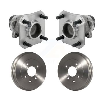 Rear Drum Brake And Wheel Hub Bearing Assembly Kit For 2009-2014 Nissan Cube K7D-100371