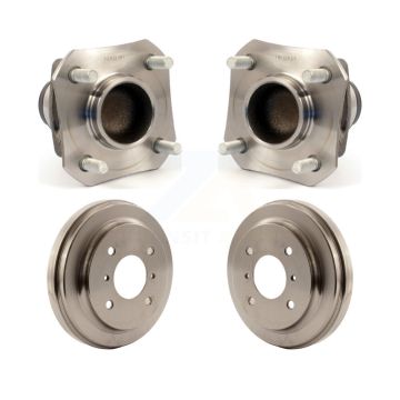 Rear Drum Brake And Hub Bearing Assembly Kit For 2009-2011 Nissan Versa 1.6L with Non-ABS K7D-100377