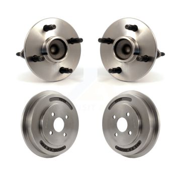 Rear Drum Brake And Hub Bearing Kit For Chevrolet Cobalt Pontiac G5 With 4 Lug Wheels K7D-100389