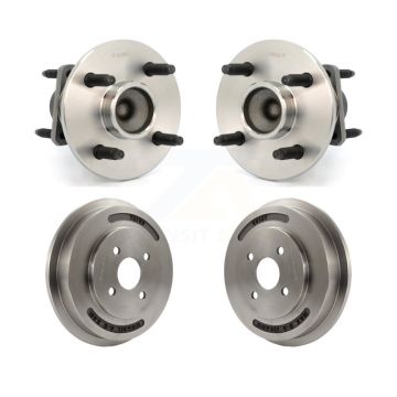 Rear Drum Brake And Hub Bearing Kit For Chevrolet Cobalt Pontiac G5 With 4 Lug Wheels K7D-100390