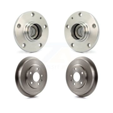 Rear Drum Brake And Wheel Hub Bearing Assembly Kit For Volkswagen Jetta Beetle K7D-100410