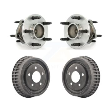 Rear Drum Brake And Wheel Hub Bearing Assembly Kit For 2004 Chevrolet Malibu 4-Wheel ABS K7D-100421