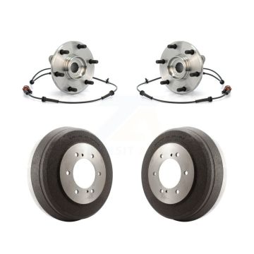 Rear Drum Brake And Wheel Hub Bearing Assembly Kit For 2004 Nissan Pathfinder K7D-100445