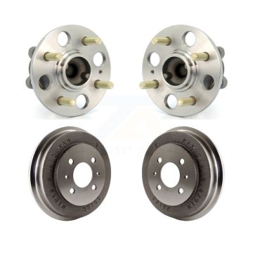 Rear Drum Brake And Wheel Hub Bearing Kit For 2006 Hyundai Accent 4-Wheel ABS To 09 30 05 K7D-100447