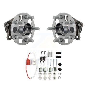 Rear Brake Drum Hardware And Wheel Hub Bearing Assembly Kit For 2008-2014 Scion xD K7D-100496