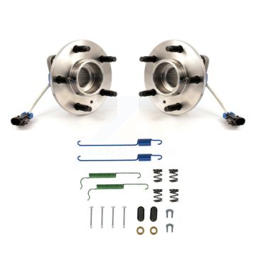 Rear Brake Drum Hardware And Hub Bearing Assembly Kit For 2001-2005 Pontiac Aztek AWD K7D-100523