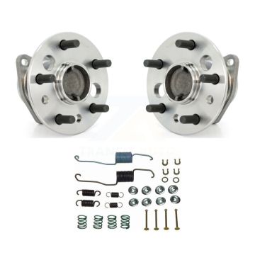 Rear Brake Drum Hardware And Hub Bearing Assembly Kit For 2002-2004 Toyota Camry Non-ABS K7D-100543