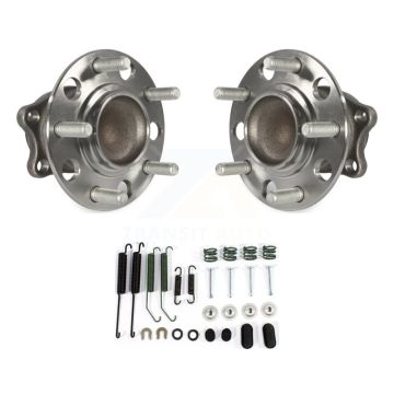 Rear Brake Drum Hardware And Hub Bearing Kit For 2008 Mitsubishi Lancer FWD with Non-ABS K7D-100553