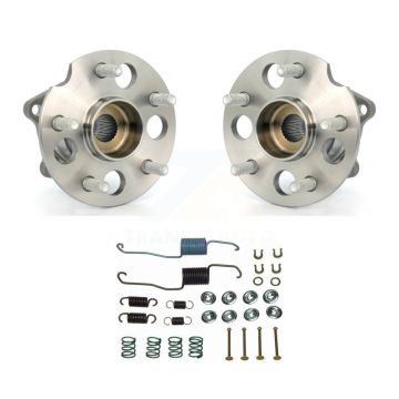 Rear Brake Drum Hardware And Wheel Hub Bearing Assembly Kit For 2001-2002 Toyota RAV4 AWD K7D-100582