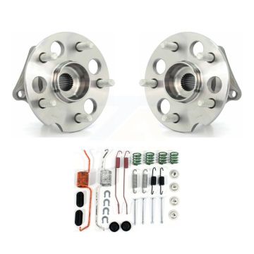 Rear Brake Drum Hardware And Hub Bearing Assembly Kit For 2004-2010 Toyota Sienna AWD K7D-100588