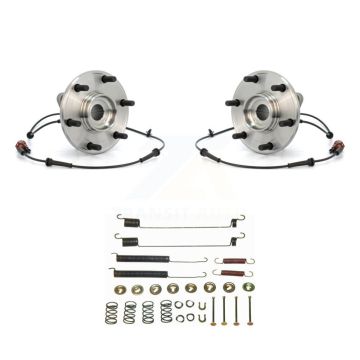 Rear Brake Drum Hardware And Wheel Hub Bearing Assembly Kit For 2004 Nissan Pathfinder K7D-100589
