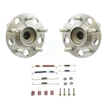 Rear Brake Drum Hardware And Wheel Hub Bearing Kit For 2008-2010 Hyundai Elantra Non-ABS K7D-100614
