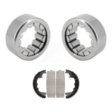Rear Brake Drum Shoes Bearing Kit For Ford E-350 Econoline F-350 With Semi Floating Axle K7D-100626