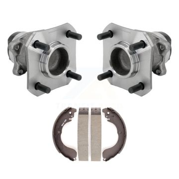 Rear Brake Drum Shoes And Wheel Hub Bearing Assembly Kit For 2009-2014 Nissan Cube K7D-100660