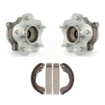 Rear Brake Drum Shoes And Wheel Hub Bearing Assembly Kit For 2007-2012 Nissan Sentra 2.5L K7D-100672