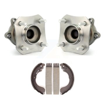 Rear Brake Drum Shoes & Hub Bearing Kit For 2007-2012 Nissan Sentra 2.0L with 4-Wheel ABS K7D-100674