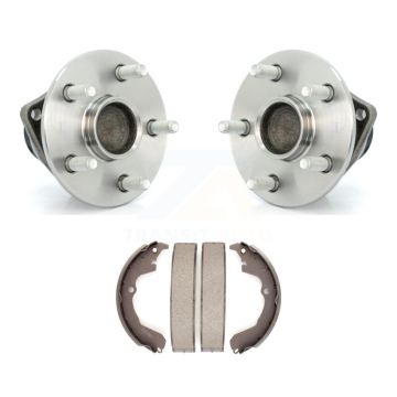 Rear Brake Drum Shoes Hub Bearing Kit For Toyota Matrix Pontiac Vibe FWD with 4-Wheel ABS K7D-100675