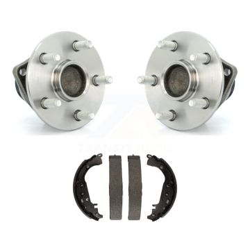 Rear Brake Drum Shoes And Wheel Hub Bearing Assembly Kit For 2009 Toyota Prius K7D-100682