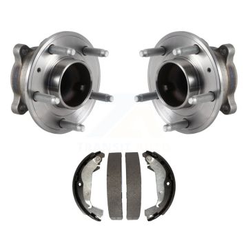 Rear Brake Drum Shoes & Hub Bearing Kit For 13-15 Chevrolet Cruze With 16" Factory Wheels K7D-100697