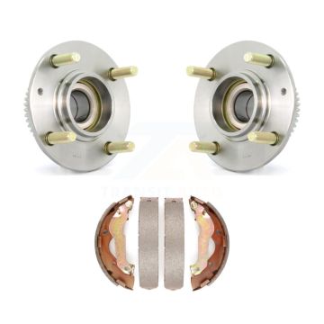 Rear Brake Drum Shoes And Hub Bearing Assembly Kit For 2007-2009 Kia Spectra 4-Wheel ABS K7D-100715
