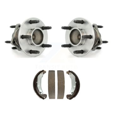 Rear Brake Drum Shoes And Hub Bearing Kit For 2008 Chevrolet HHR SS with 4-Wheel ABS K7D-100717