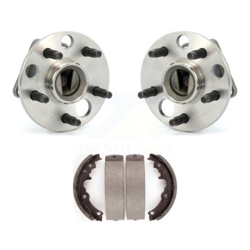 Rear Brake Drum Shoes & Hub Bearing Kit For Chevrolet Cavalier Pontiac Sunbird Corsica Am K7D-100729