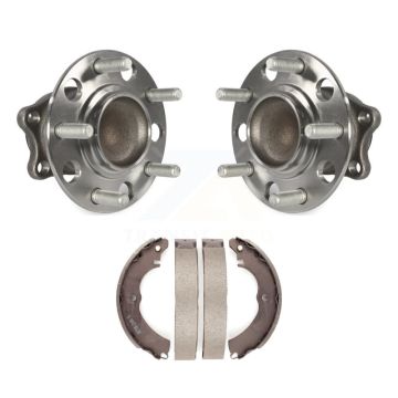 Rear Brake Drum Shoes & Hub Bearing Kit For 2008-2009 Mitsubishi Lancer FWD with Non-ABS K7D-100732