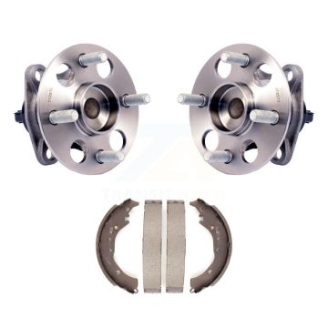 Rear Brake Drum Shoes And Wheel Hub Bearing Assembly Kit For Toyota Prius C Scion iQ K7D-100736